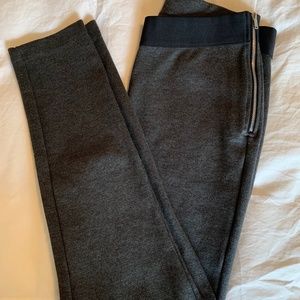 Gap Gray Side Zip Leggings sz M
